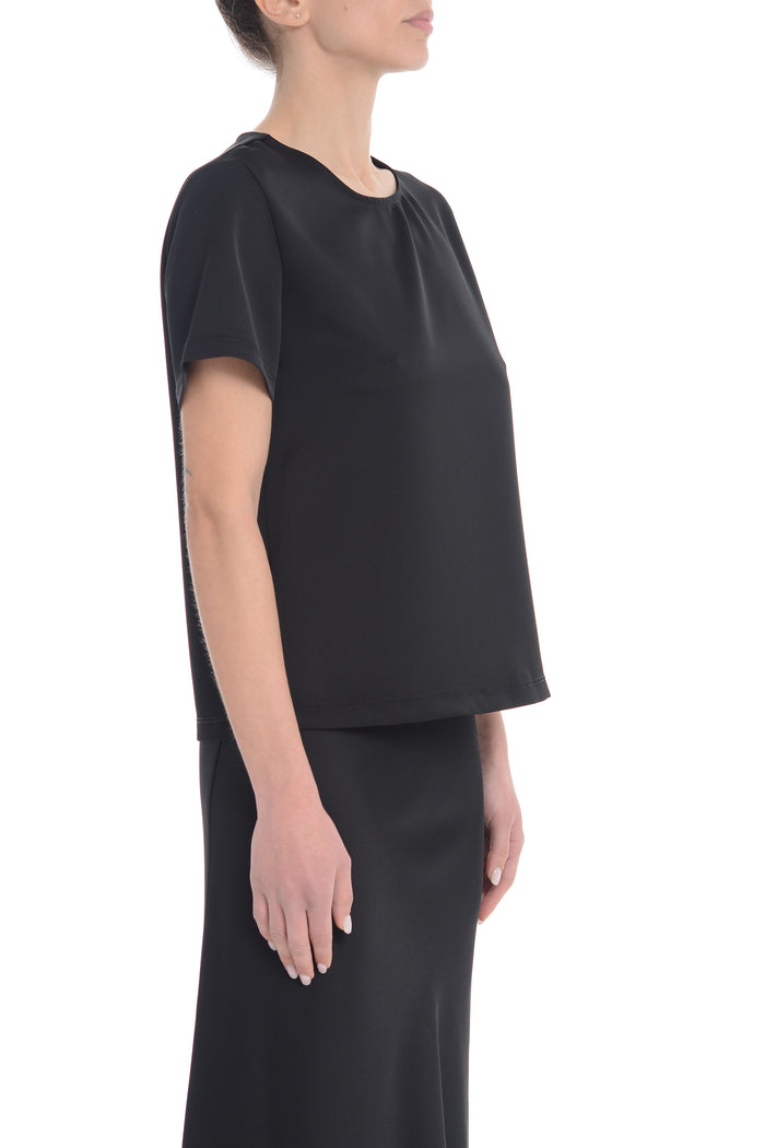 F.it Black Women's Round Neck T-shirt 2