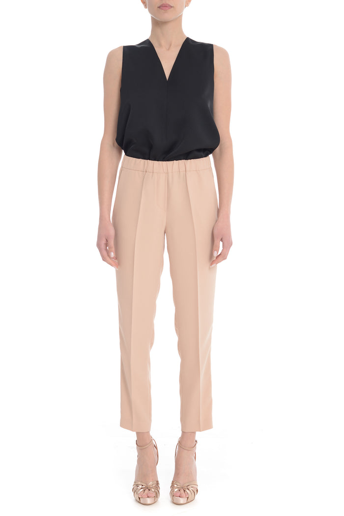 F.it Pantalone Beige Donna a Sigaretta 1