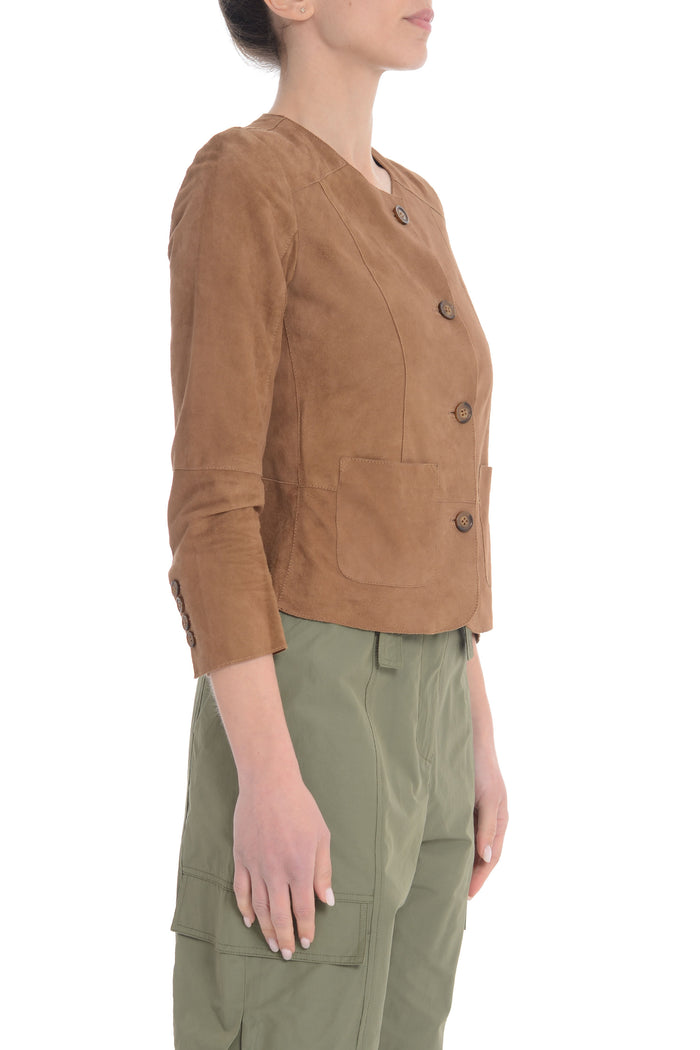 Bully Brown Suede Women's Jacket 2