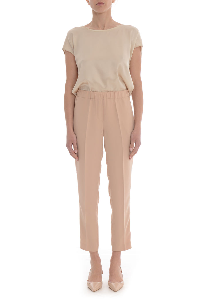 F.it Pantalone Beige Donna a Sigaretta 5