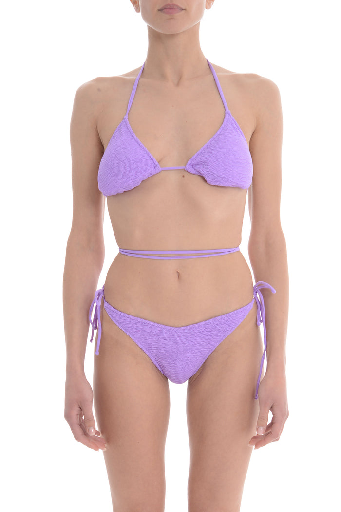 Cotazur Damen-Bikini mit Schnürung, Violett 1