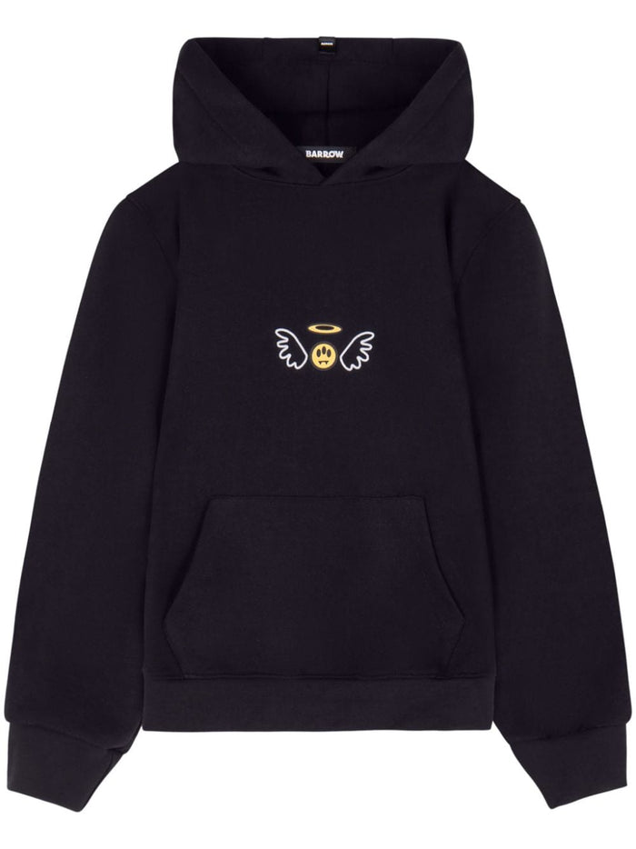 Barrow Unisex Black Teddy Hoodie 1