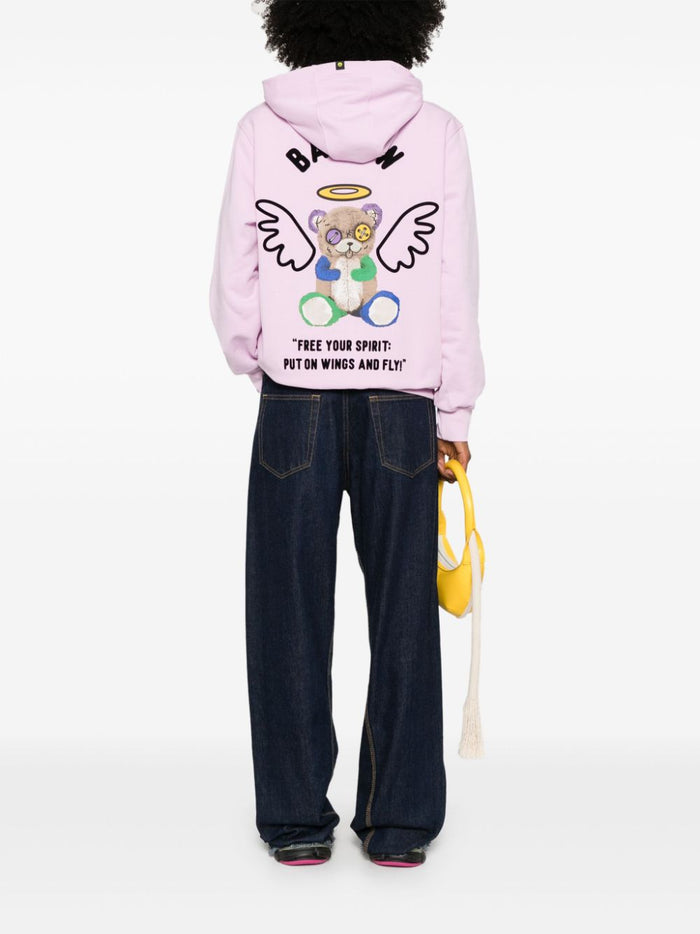 Barrow Unisex Pink Sweatshirt Angel Print 2