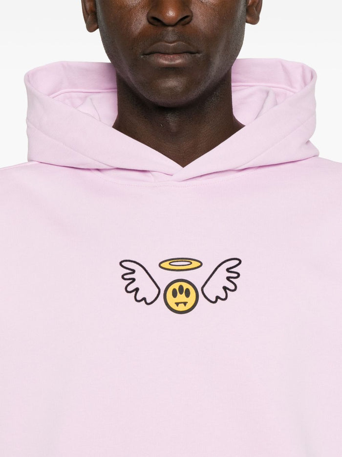 Barrow Unisex Pink Sweatshirt Angel Print 4