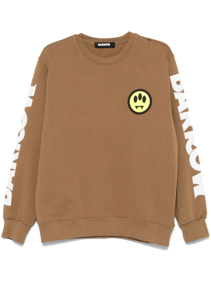 Barrow Unisex Brown Sweatshirt with Print 6