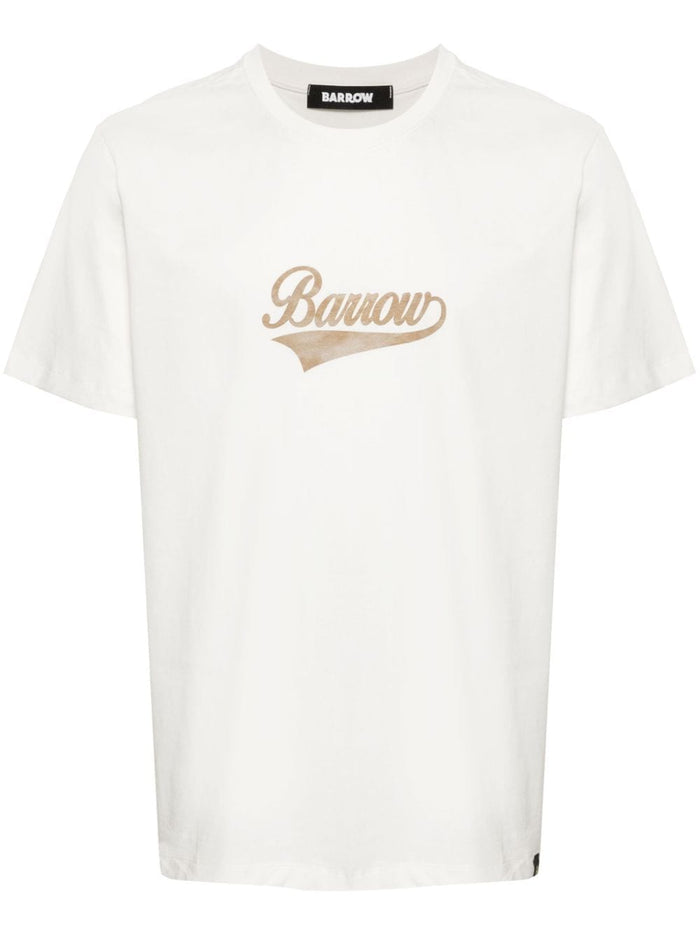 Barrow T-shirt Bianco Unisex con stampa 5