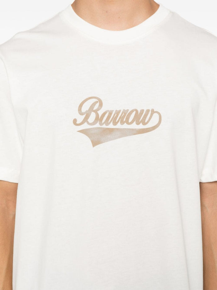 Barrow T-shirt Bianco Unisex con stampa 4