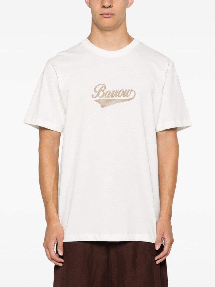 Barrow T-shirt Bianco Unisex con stampa 6