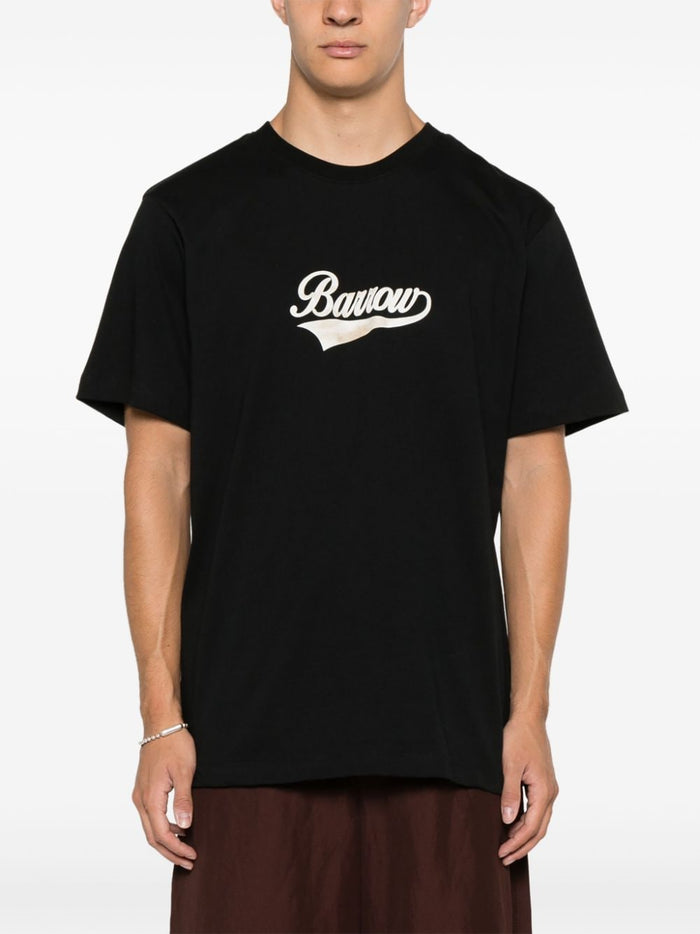 Barrow T-shirt Nero Unisex con logo 3