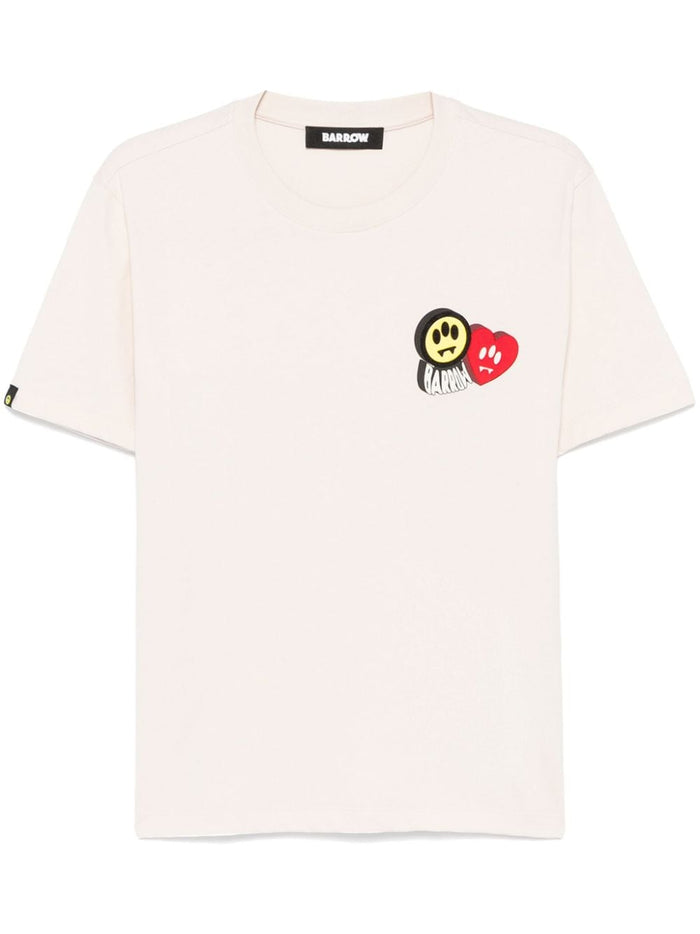 Barrow T-shirt Off White Donna Stampa Logo Cuore 6