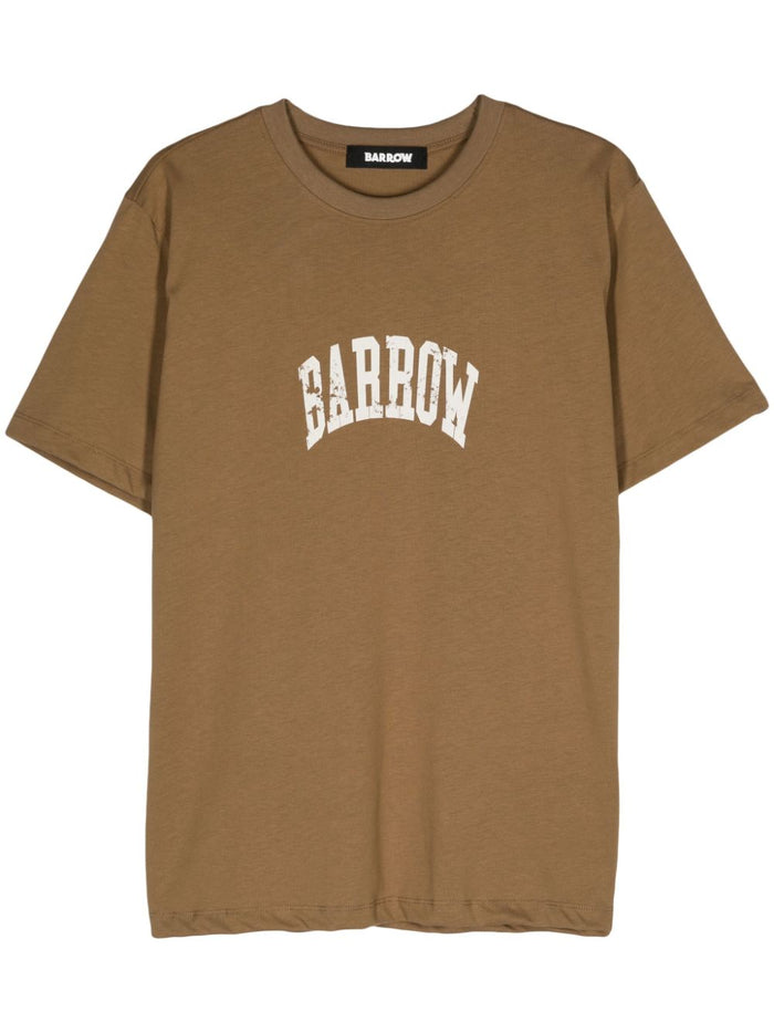 Barrow T-shirt Marrone Unisex con stampa 1