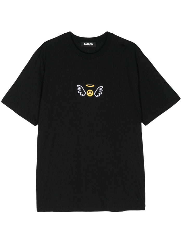 Barrow Black Unisex T-shirt with logo 1