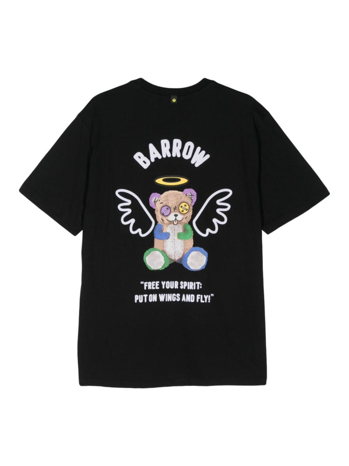 Barrow Black Unisex T-shirt with logo 2