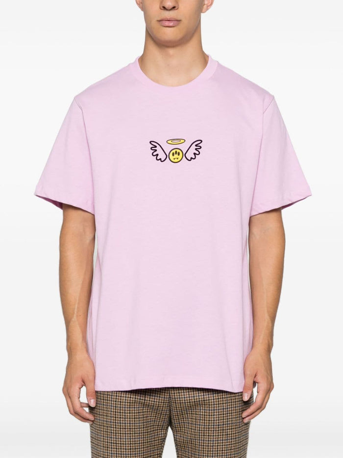 Barrow Unisex Pink T-Shirt with Print 2