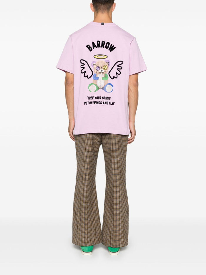 Barrow Unisex Pink T-Shirt with Print 3