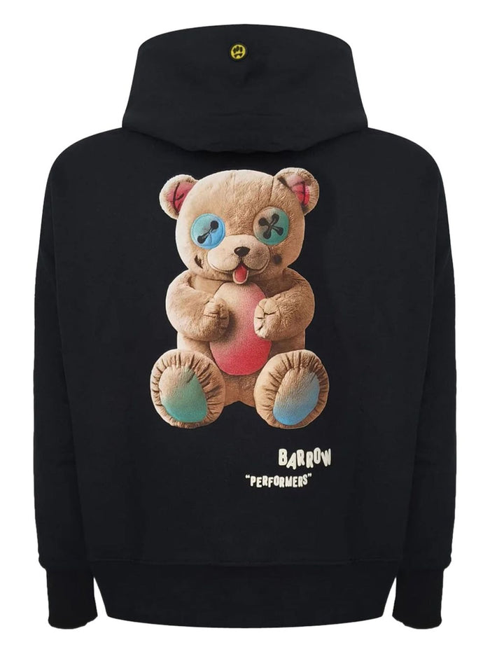 Schwarzes Unisex-Sweatshirt „Barrow“ mit Logo auf der Brust 2