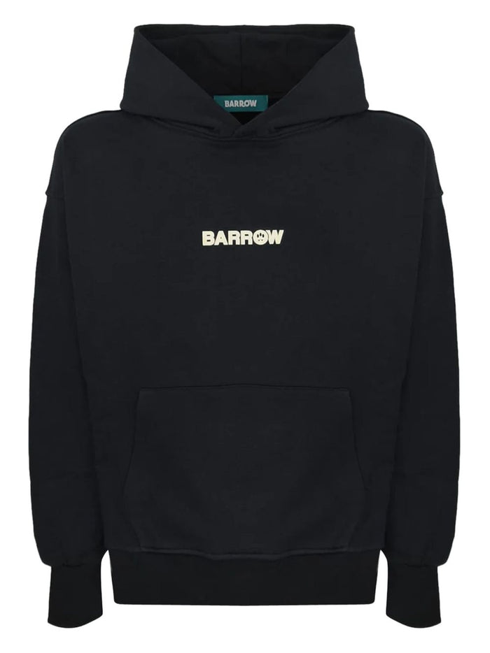 Schwarzes Unisex-Sweatshirt „Barrow“ mit Logo auf der Brust 1