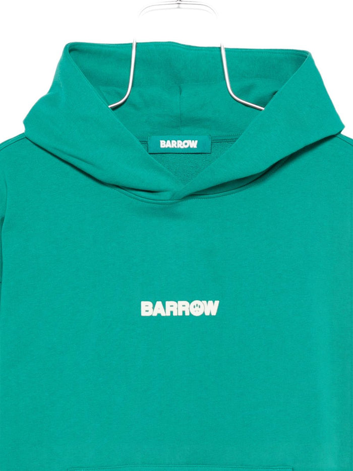 Barrow Felpa Verde Unisex Logo sul Petto 3