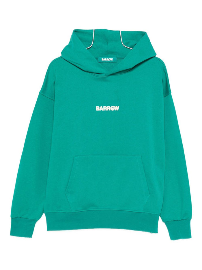 Barrow Felpa Verde Unisex Logo sul Petto 1