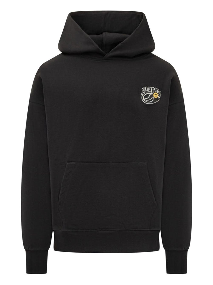 Barrow Felpa Nero Unisex Cappuccio Orsetto Posteriore 1