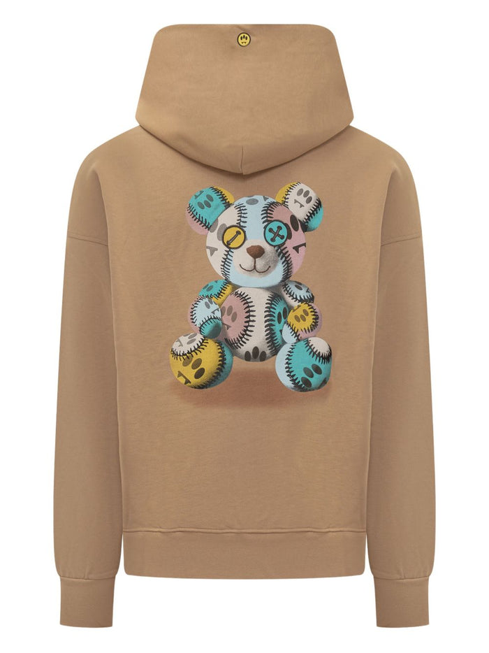 Barrow Felpa Marrone Unisex Cappuccio Orsetto Posteriore 2