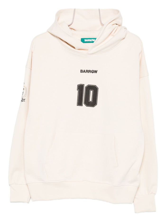 Barrow Unisex Creme Hoodie Nummer 10 1