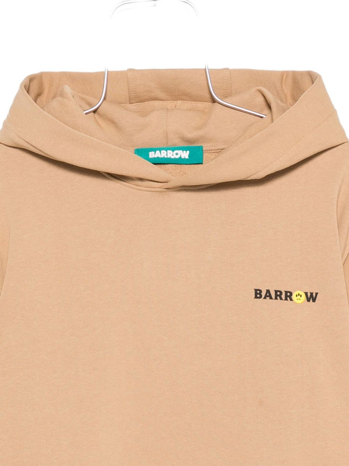 Barrow Unisex Sweatshirt mit Aufnäher und Ballmotiv, Braun 3