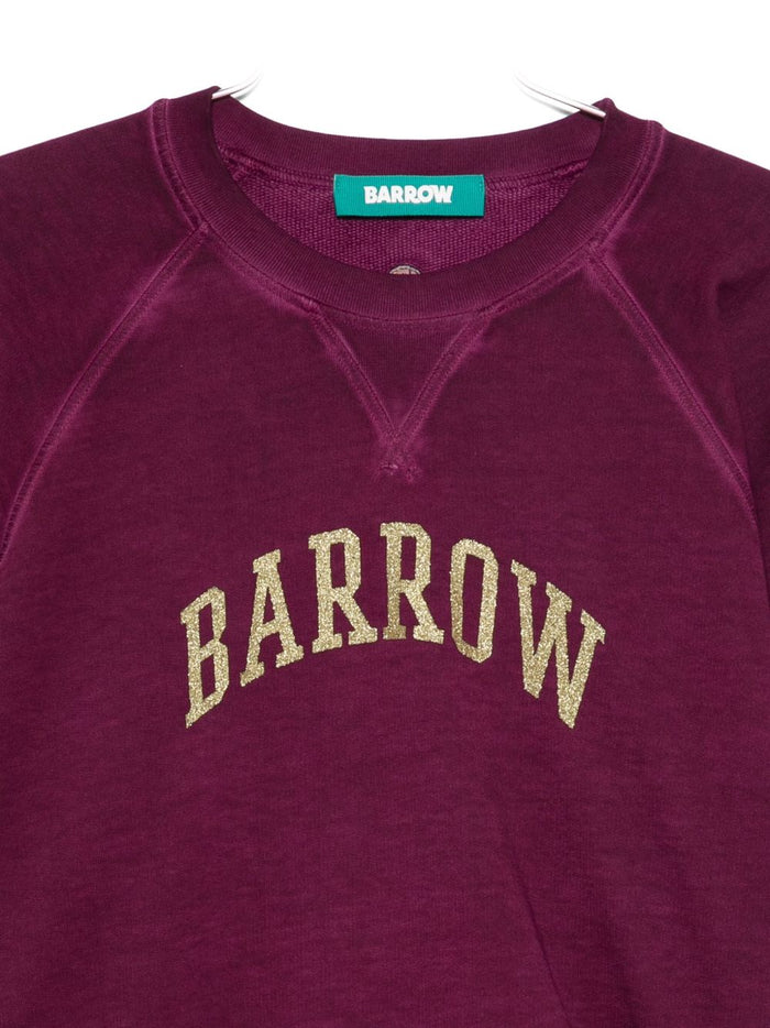 Barrow Damen-Sweatshirt mit Logo-Print in Lila 2