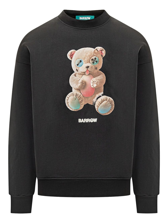 Barrow Damen-Sweatshirt in Schwarz mit Teddybär-Print 1