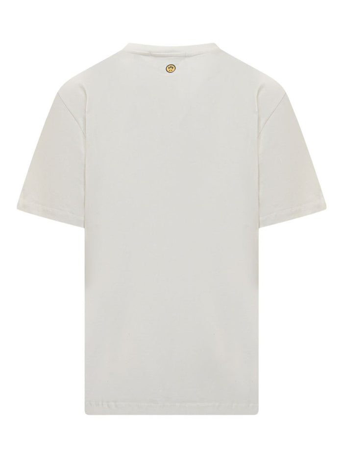 Barrow T-shirt Bianco Donna Stampa Teddy 2