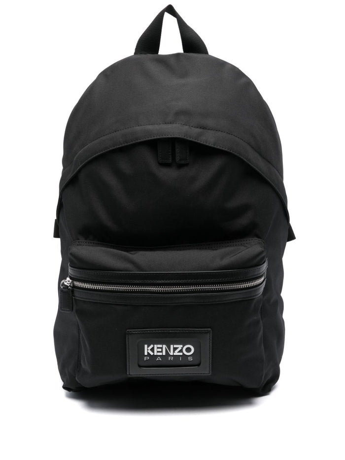 Kenzo Zaino Nero Uomo Logo Applicato 2