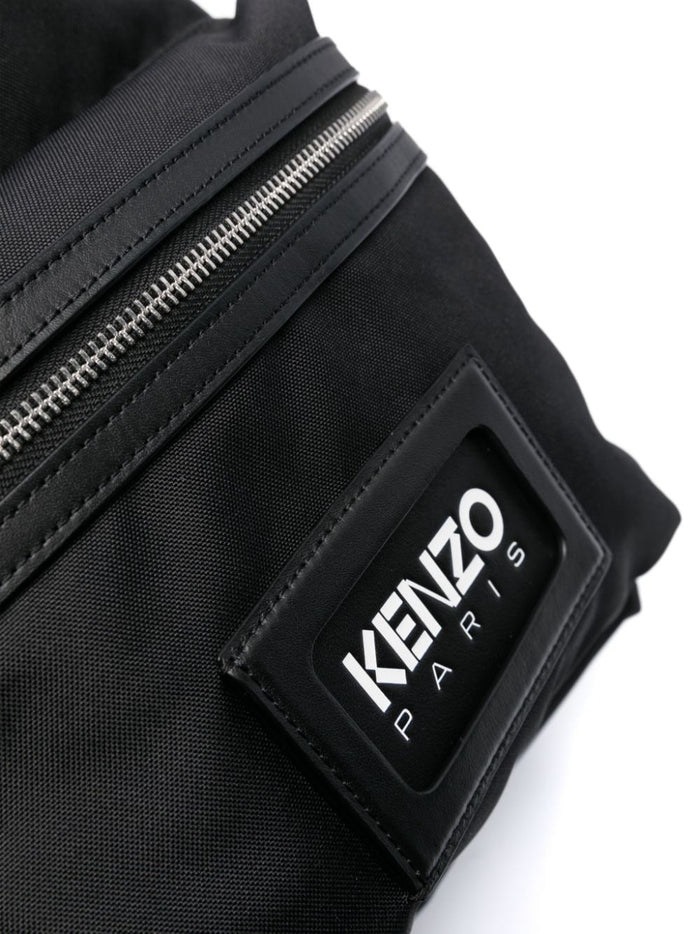 Kenzo Zaino Nero Uomo Logo Applicato 4