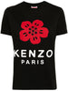 Kenzo T-shirt Nero Donna Stampa Fiore Boke 5