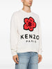 Kenzo Maglione Bianco Uomo Fiore Boke ad Intarsio 2