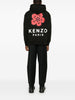 Kenzo Felpa Nero Uomo Fiore Boke Posteriore 3