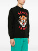 Kenzo Maglione Nero Uomo Logo Tiger ad Intarsio 2