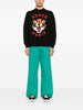 Kenzo Maglione Nero Uomo Logo Tiger ad Intarsio 1