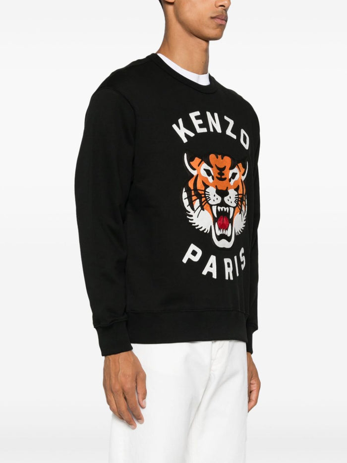 Kenzo Maglia Nero Donna Logo Lucky Tiger 2