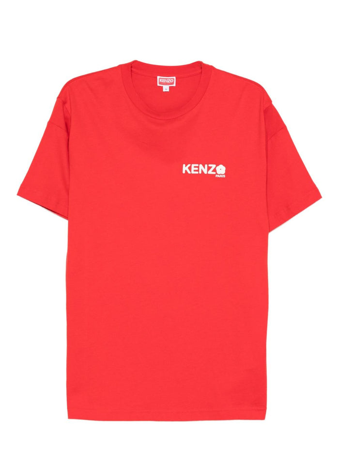 Kenzo T-shirt Rosso Uomo Stampa Logo Boke 4