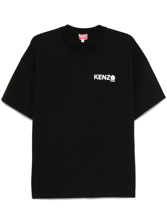 Kenzo T-shirt Nero Uomo Logo sul Petto 1