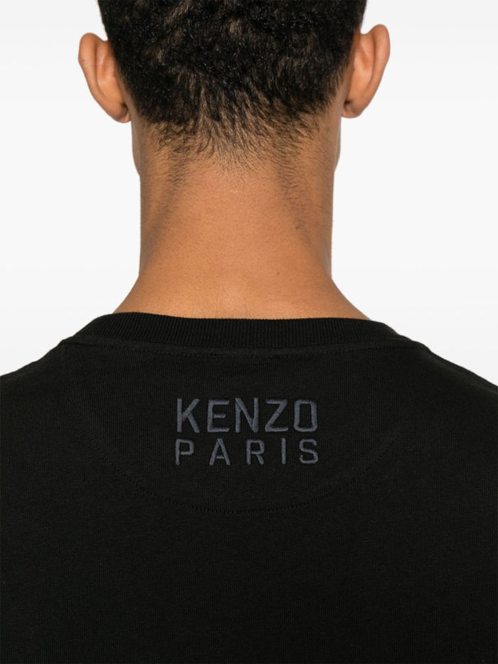 Kenzo T-shirt Nero Uomo Stampa Tigre 3