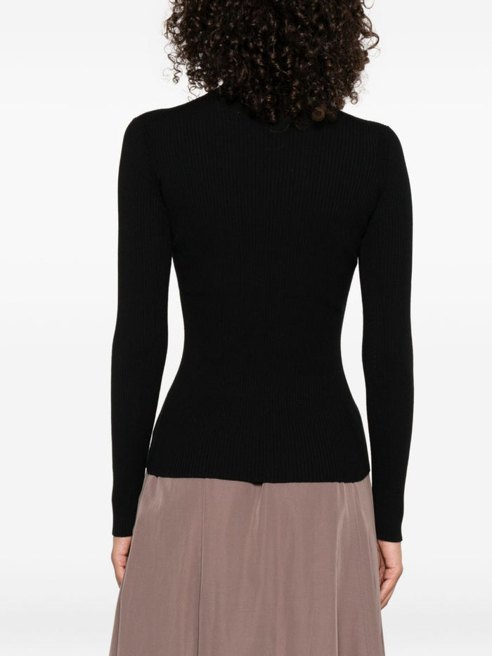 Kenzo Damen-Top in Schwarz mit Boke-Blumenstickerei 3