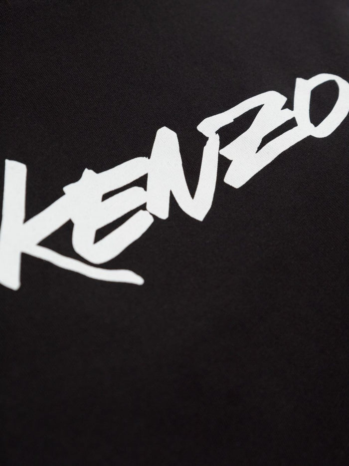 Kenzo T-shirt Nero Donna Stampa Logo Anteriore 4