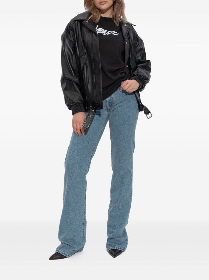 Kenzo T-shirt Nero Donna Stampa Logo Anteriore 2