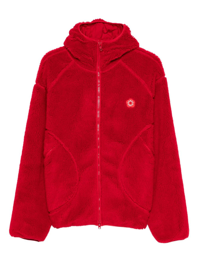 Kenzo Giubbotto Rosso Uomo Ecopelliccia Fiore Boke 5