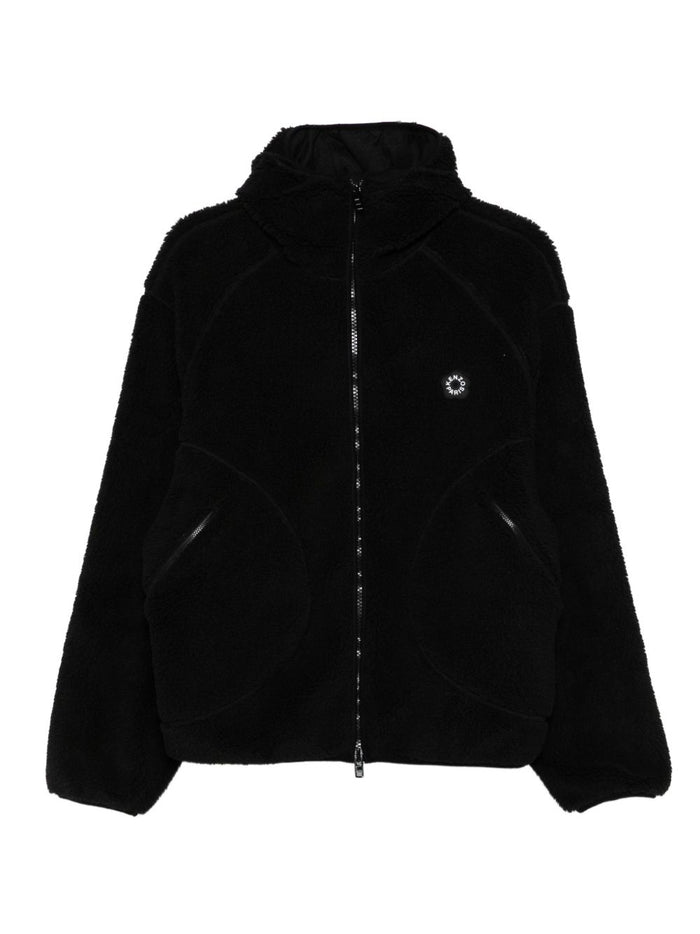 Kenzo Giubbotto Nero Uomo Ecopelliccia con Cappuccio 1
