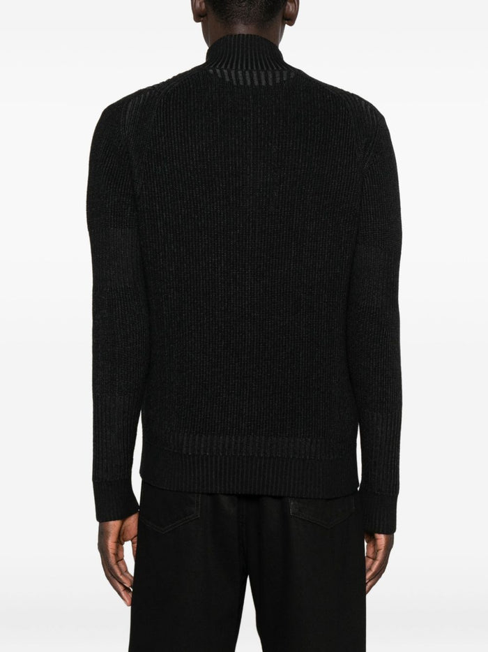 Kenzo Tiger Crest Uomo Cardigan Nero 3