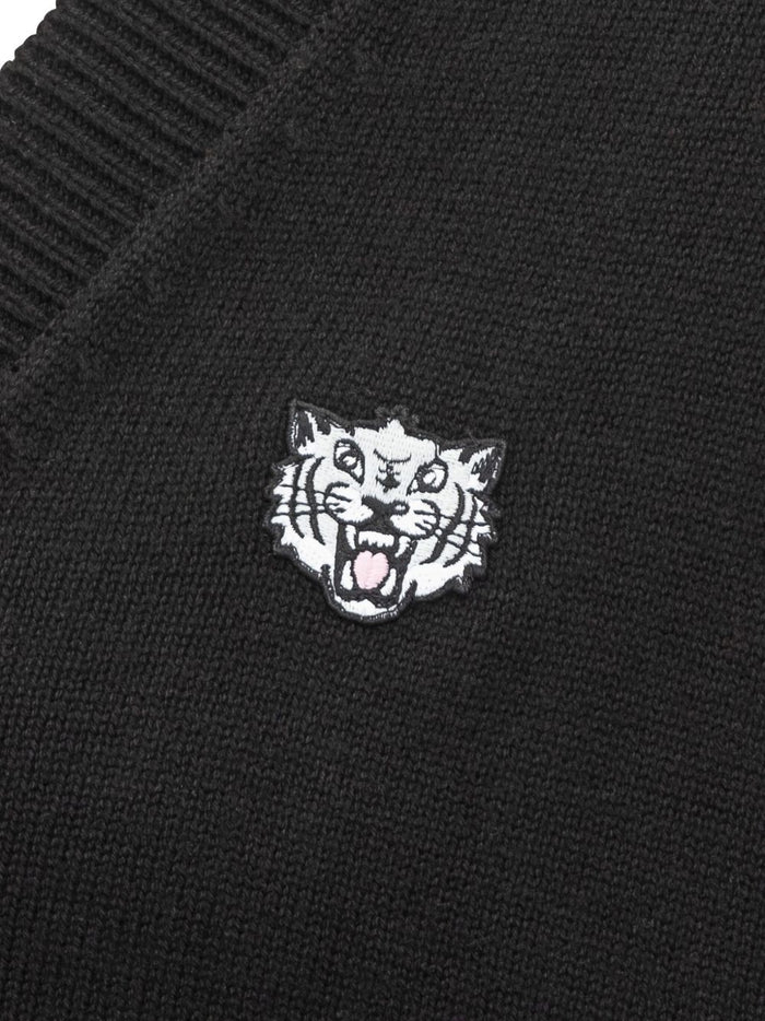 Kenzo  Happy Tiger Uomo Cardigan Nero 4