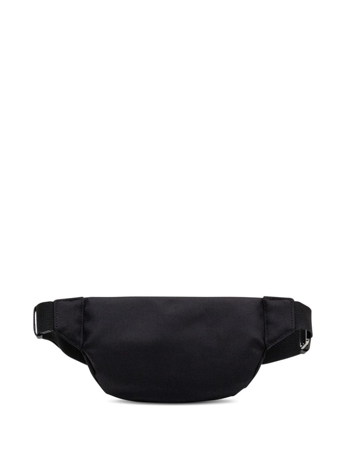 Kenzo Herren Schwarze Gürteltasche mit Tiger-Stickerei 2