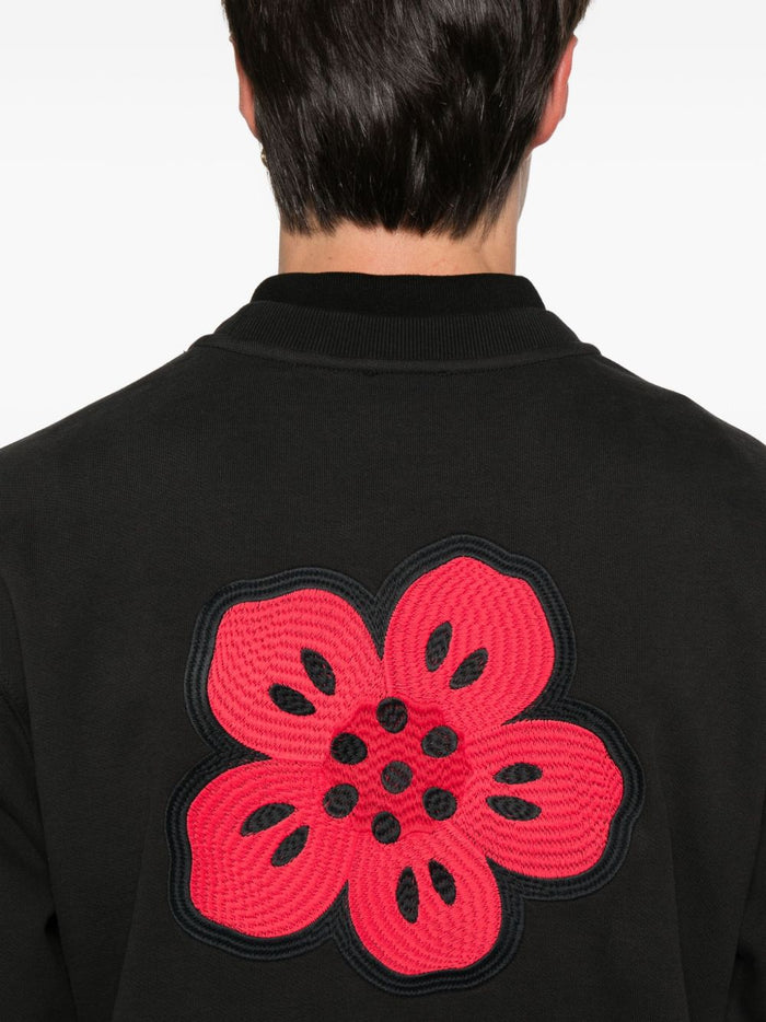 Kenzo Herren Sweatshirt mit Bokeh-Blume auf der Rückseite in Schwarz 4